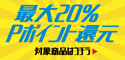 最大20% Pポイント還元